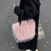 Autumn and Winter Turkey Fluff Bag 2025 New Mori Sweet Foreign Style One Shoulder Portable Tote Bag Tide