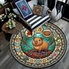 Royal Capybara Kingdom Round Area Rug Under Office Chairs Bedroom Living Room Home Decor
