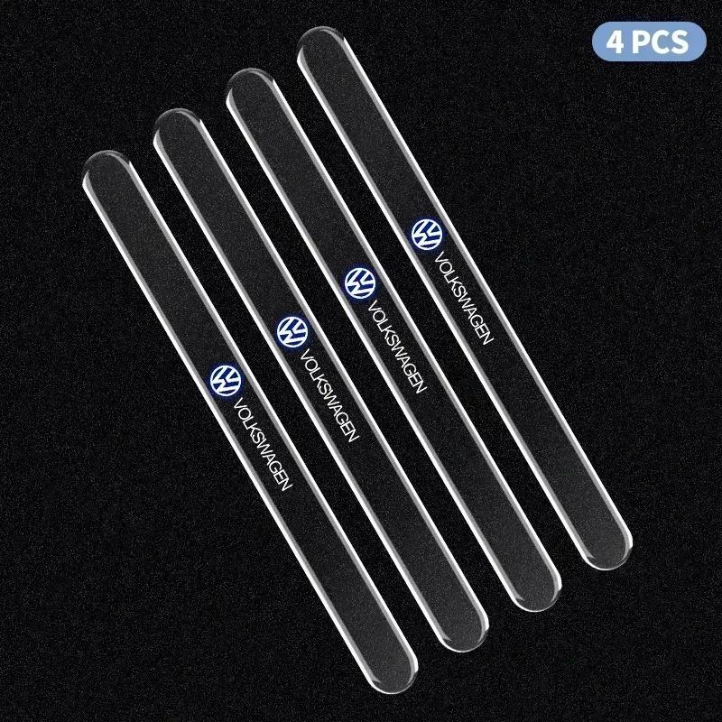 Transparent Car Door Handle Bowl Sticker Anti-collision Strip for VW Rline Golf GTI Bora Passat Jetta Beetle Scirocco Lavida GV3U8