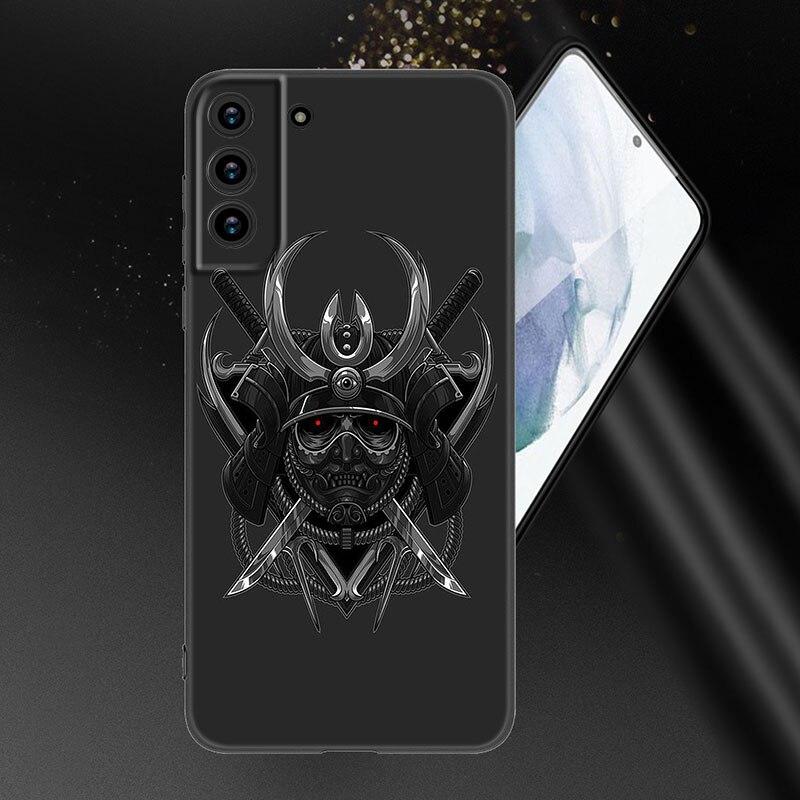 Модный чехол для телефона Samurai Demon для Samsung Galaxy S20 S21 FE S22 Ultra S10 Lite S10E S9 S8 Plus S7 Edge, мягкий черный чехол из ТПУ