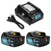 DOSCTT совместимо Makita 18V BL1860B 2 шт. совместимо DC18RC литиевое зарядное устройство совместимо Makita BL1860b BL1830b BL1840b BL1850b BL1815 совместимо
