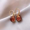 Cute Pomegranate Pendant Necklace Red Clavicle Choker Trendy Fruit Earrings  Party