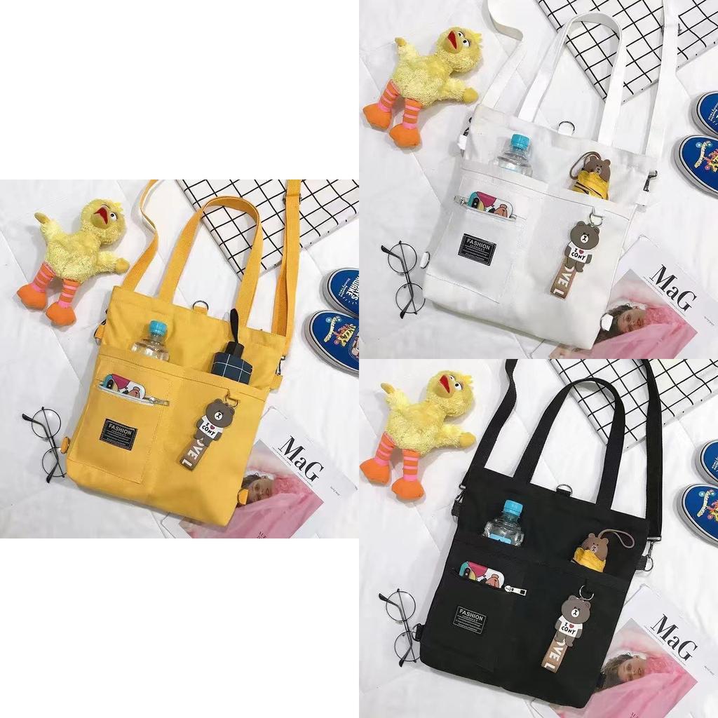 Ins Style Canvas Tote Bag Women's Small Crossbody Bag Versatile Student Supplement Handbag