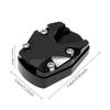 Motorcycle Kickstand Foot Side Stand Anti Sinking Plate Support Accessory Motorcycle Kickstand Foot Plate  Plate Support tool