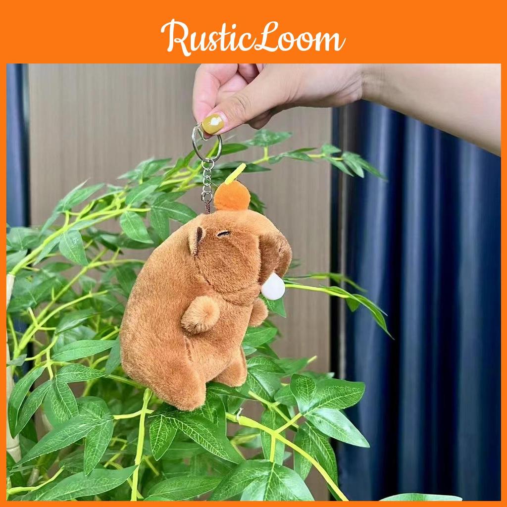 Capybara Plush Keychain Ultra Cuddly Animal Design Perfect For Kids And Animal Lovers