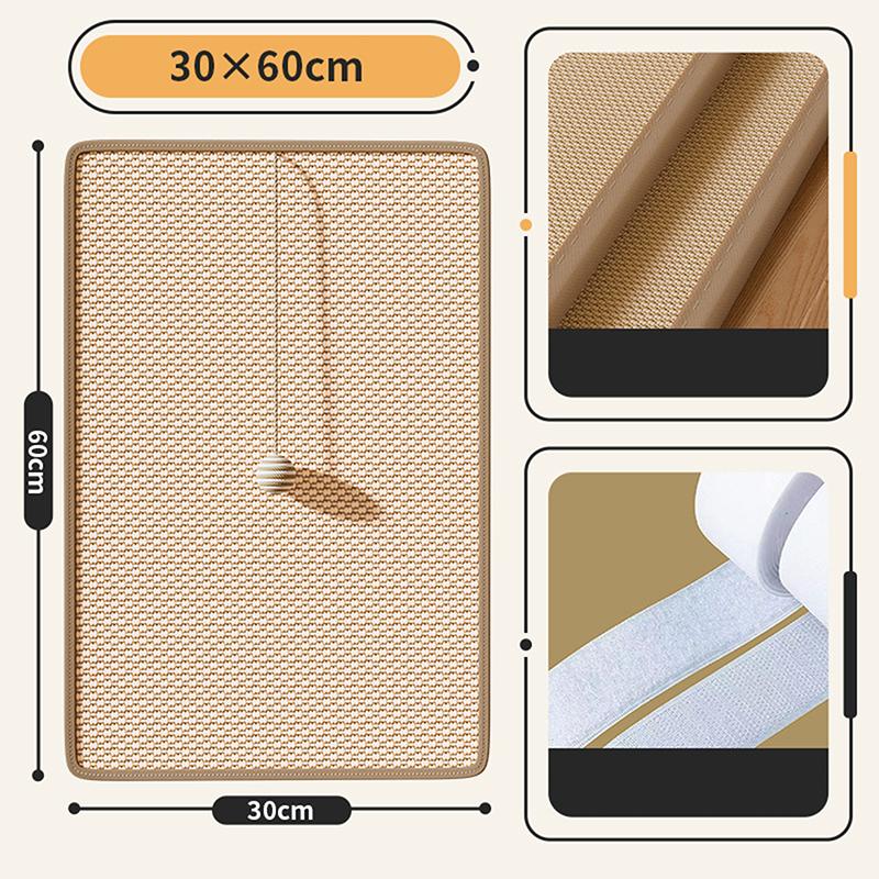 Прочные сизалевые коврики для царапания кошек, настенные коврики для кошек, коврики для царапания дивана, наклейки на стену в виде когтеточки, игрушки для кошек, аксессуары для домашних животных