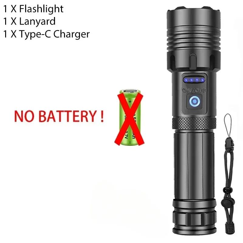 Высокояркий XHP70 Мощный светодиодный фонарик Power Bank Фонарь с ручкой USB-перезаряжаемый Кемпинговый Тактический фонарик с COB-лампой