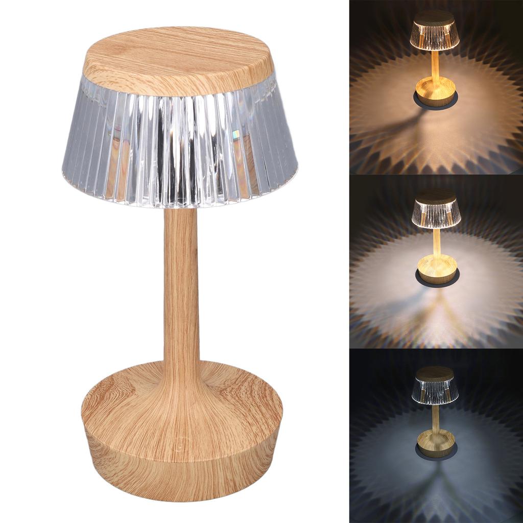 Cordless Table Lamp 3 Colors Stepless Dimming 1500mAh Rechargeable Battery Touch Dimmable LED Desk L