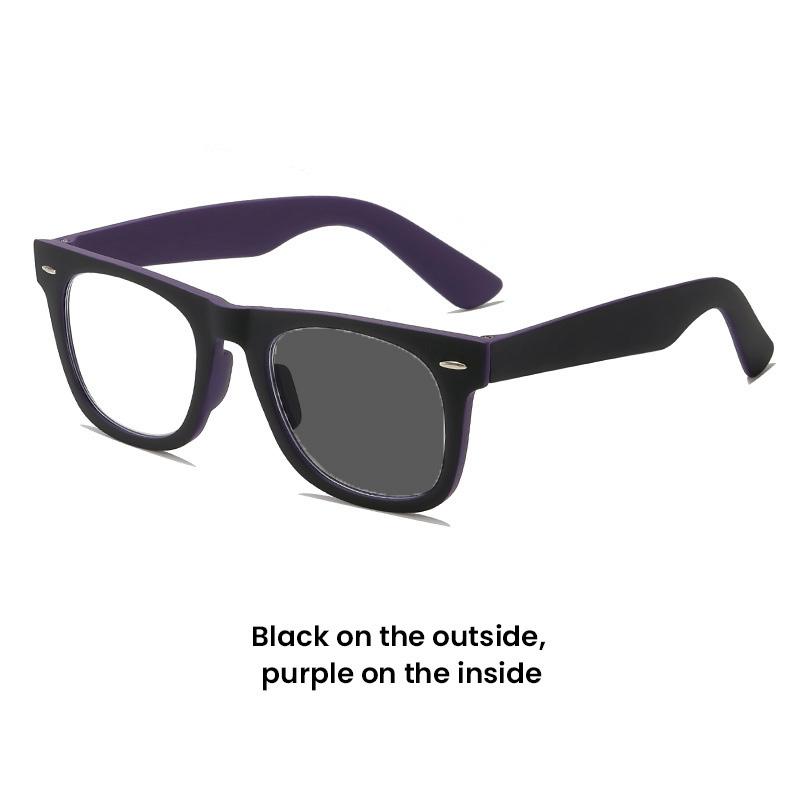 Фотохромные очки для чтения с большой оправой для помещений и улицы двойного назначения, очки для пресбиопии высокой четкости с защитой от синего света