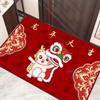 Нескользящий входной коврик на праздничный год Дракона – впитывающий дверной коврик для дома, гостиной и крыльца