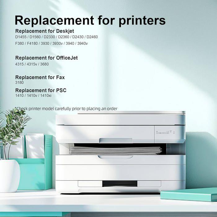 Упаковка 2 совместимых картриджа HP 21XL (черный) + 22XL (триколор) — для DeskJet/OfficeJet (3940, D2360, F380...)