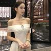 Одно платье и больше Летнее платье, Белый топ-бюстье Лунный свет, Сетка, Платье с большим подолом