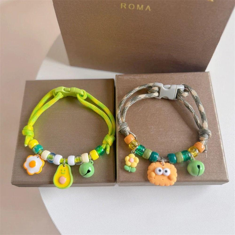 Colorful Pet Necklace with Bells Cat Neck Chain Fashion Pet Neck Rings  Puppy