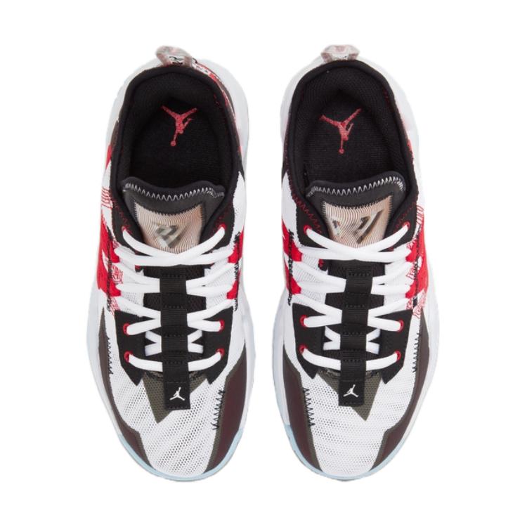 Air Jordan One Take 2 GS White University Red Kids Sneakers Black CZ0840-106