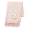 PAUL JOE ACCESSOIRES Шарф с нашивкой-кошкой Логотип Мягкие зимние аксессуары Женский 48142 &