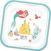 Under The Sea Paper Square Ariel Party Plates (Pack of 4)