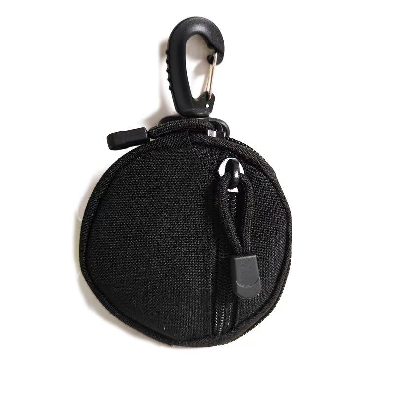 Outdoor Tactical Mini Coin & Key Canvas Pouch with Zipper