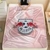 RB Leipzig Printed Flannel Blanket, soft throw for bedroom sofa, washable,soccer fan merchandise, great gift.