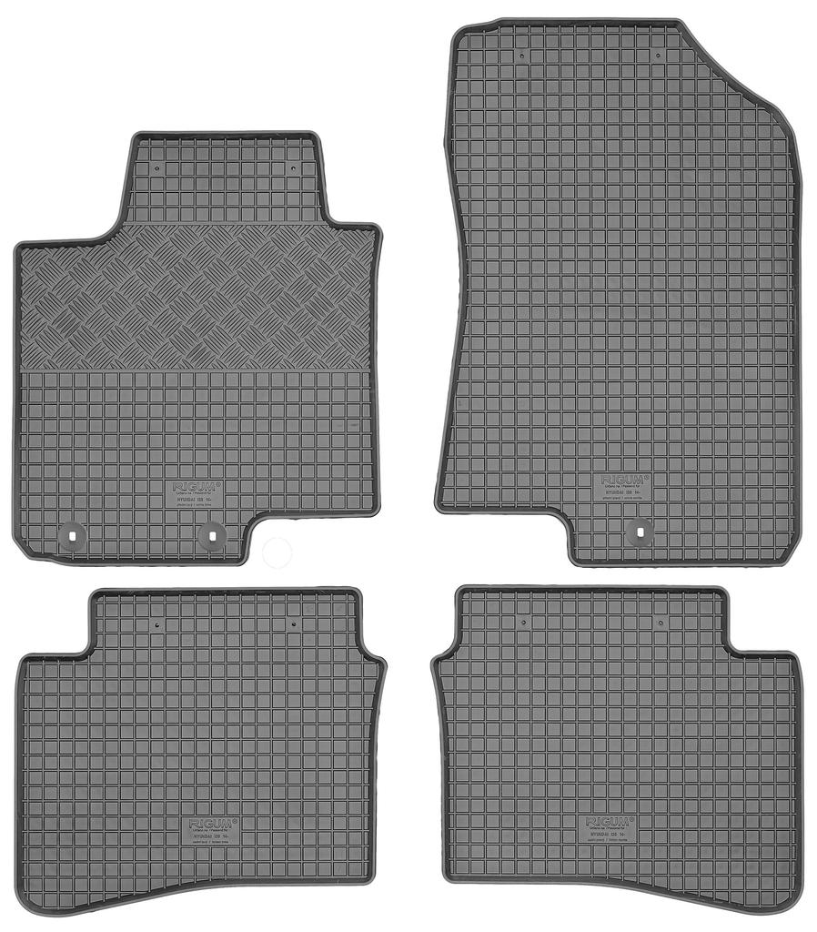 Bagażnik RIGUM 410143 + Dywaniki RIGUM 903065 - Hyundai i20 II Hatchback od 02.2014- 07.2020 stop. HK Przód - ZAMONTOWANE