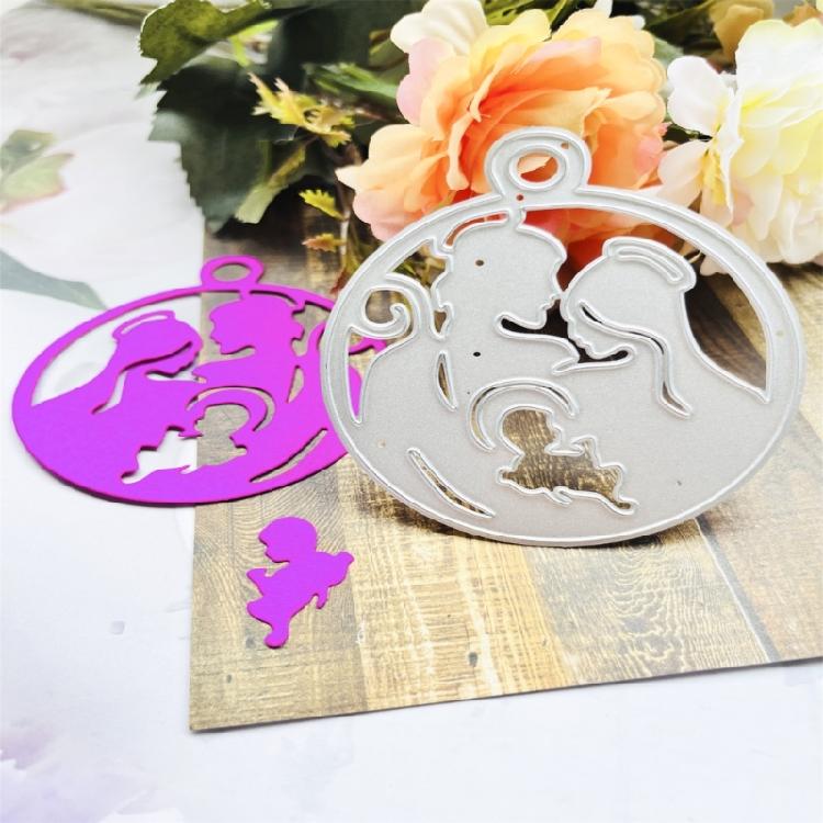Металлические высечки Рождественский кулон Шаблон для тиснения открыток DIY Шаблон для фотоальбома