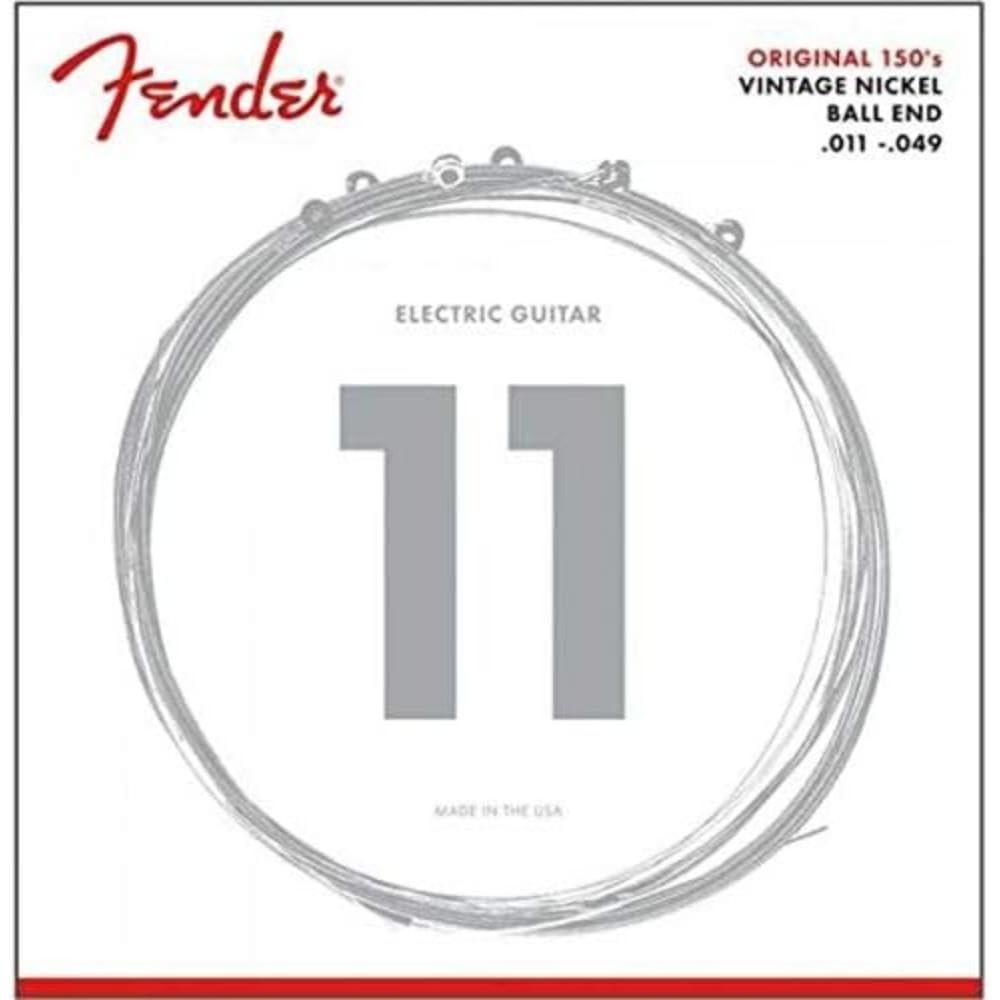 Fender Струны для электрогитары Original 150 Guitar Pure Nickel Ball 150M Medium Strings, Wound, End, .011-.049