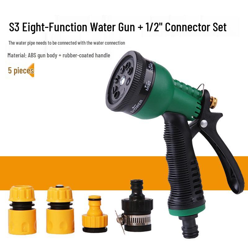 Полностью медный высоконапорный пистолет-распылитель для автомойки и насадка-щетка