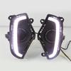 2× DRL Daytime Running Light LED Fog Lamp W/ Turn Signal For RAV4 2019-22 Toyota