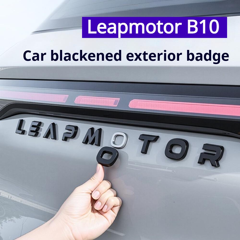 Для Leapmotor B10 Черный Эмблема Аксессуары Английский Логотип Черная Модификация Наклейка на Кузов