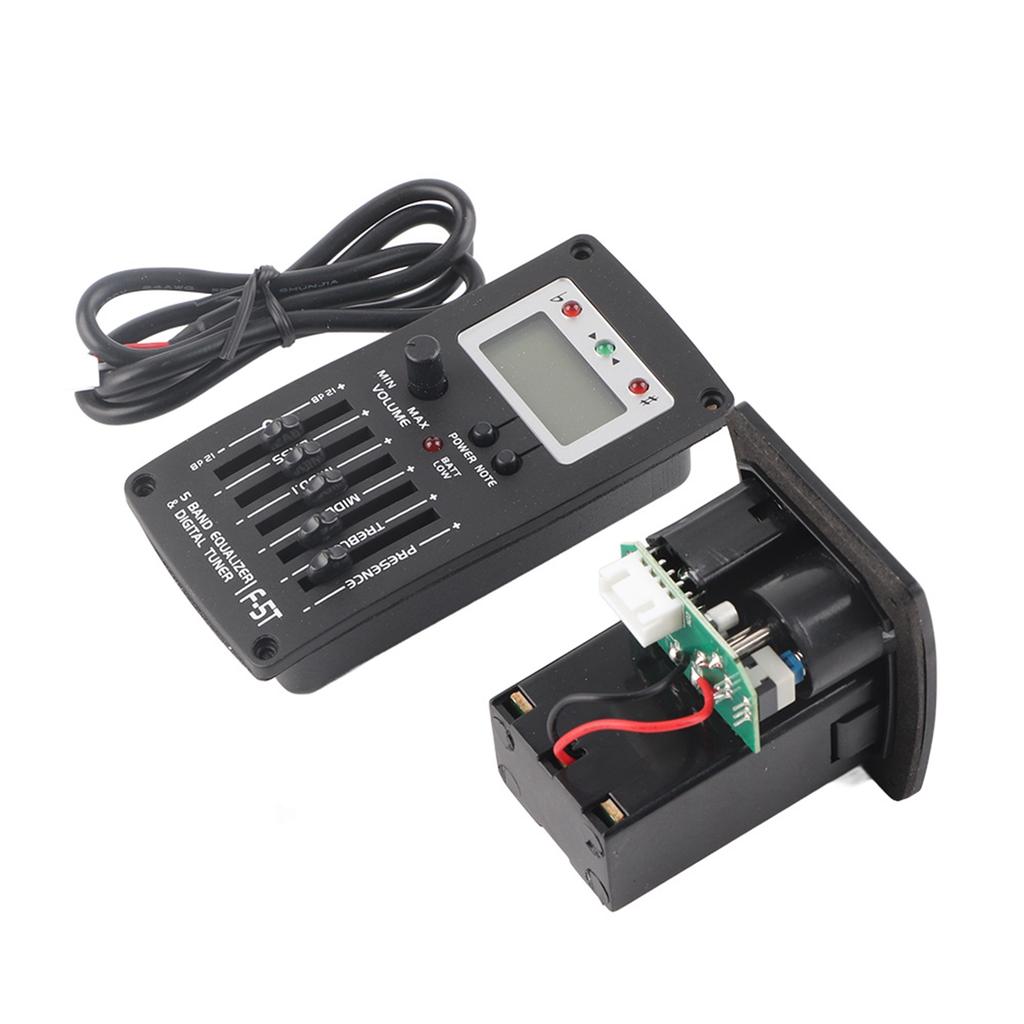 F-5T 5-полосный эквалайзер, звукосниматель, тюнер для акустической гитары, набор аксессуаров для музыкального инструмента