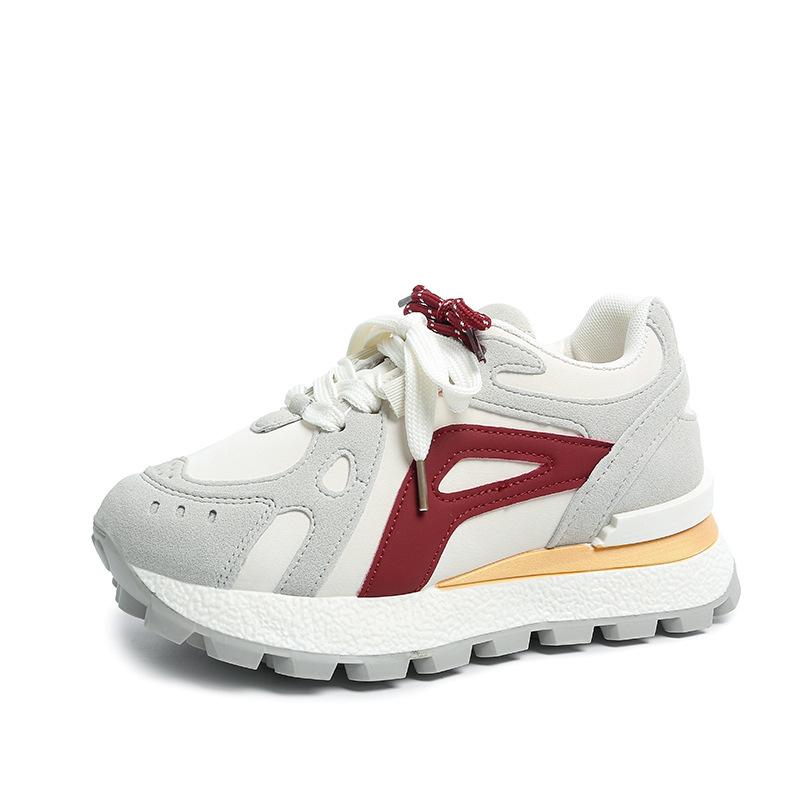 Inner height-increasing women's shoes 2025 new autumn thick-soled super-fire sports shoes running shows small and light Forrest Gump dad shoes