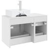 Bathroom Furniture Set 2 pcs White Engineered Wood