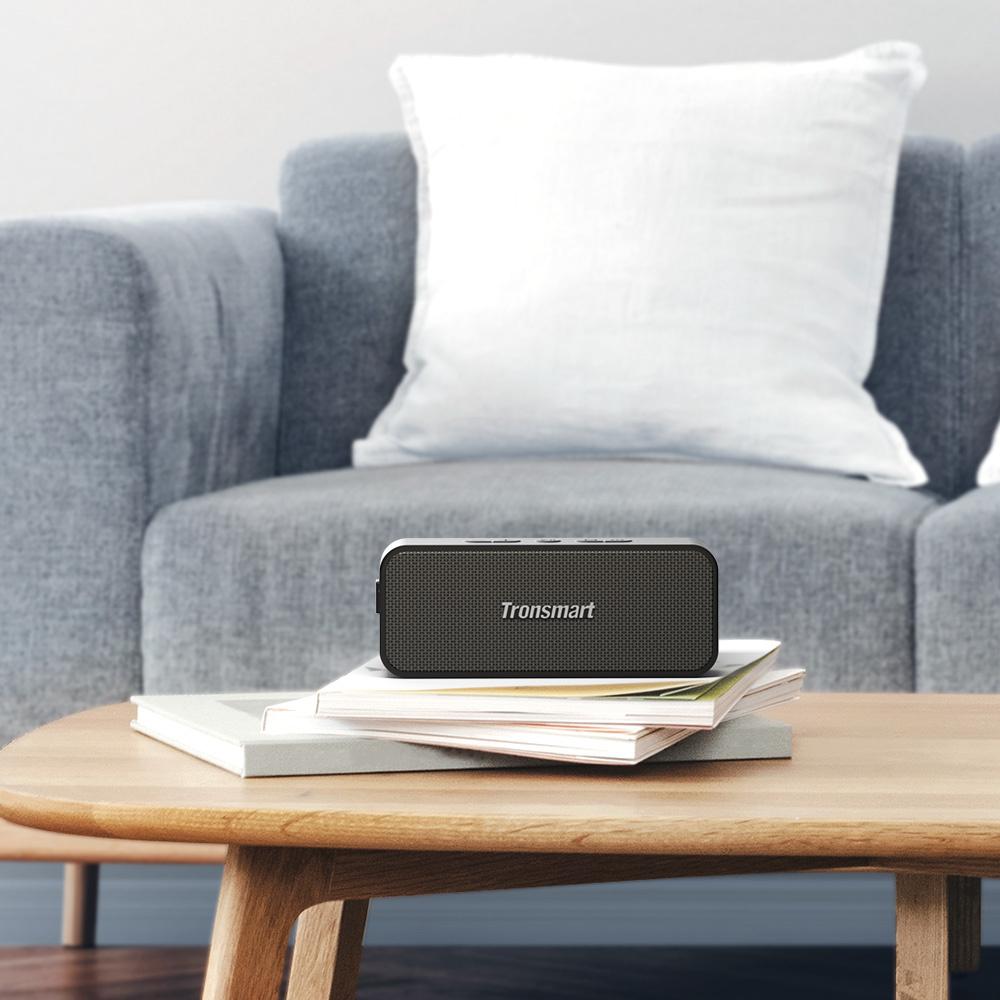 Tronsmart Element T2 Plus 20W Bluetooth Speaker, Wireless Black, Enhanced Bluetooth 5.3 Sound