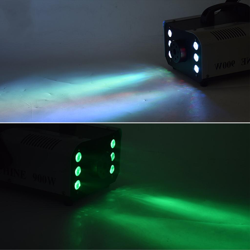 900 Вт Дискотека Красочный Дым 3в1 Машина Светодиодный Дистанционный Фоггер Эжектор DJ Рождественская Вечеринка Сценический Свет Противотуманная Машина для Вечеринки Свадьбы