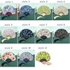 Retro Mini Shell Fan Portable Chinese Style Fan Decorative Folding Hand Fan  Photo Prop