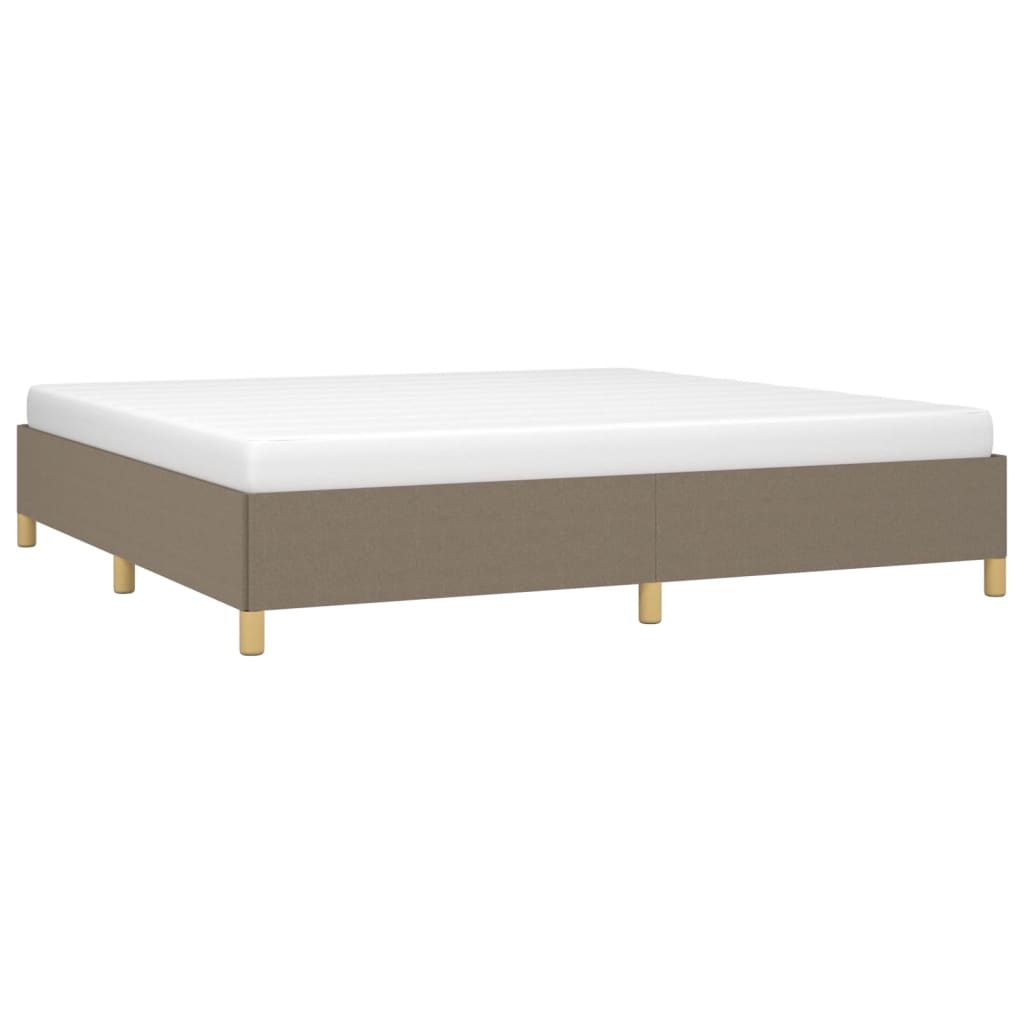 Vidaxl Rama Łóżka Bez Materaca, Taupe, 200X200 Cm, Obita Tkaniną