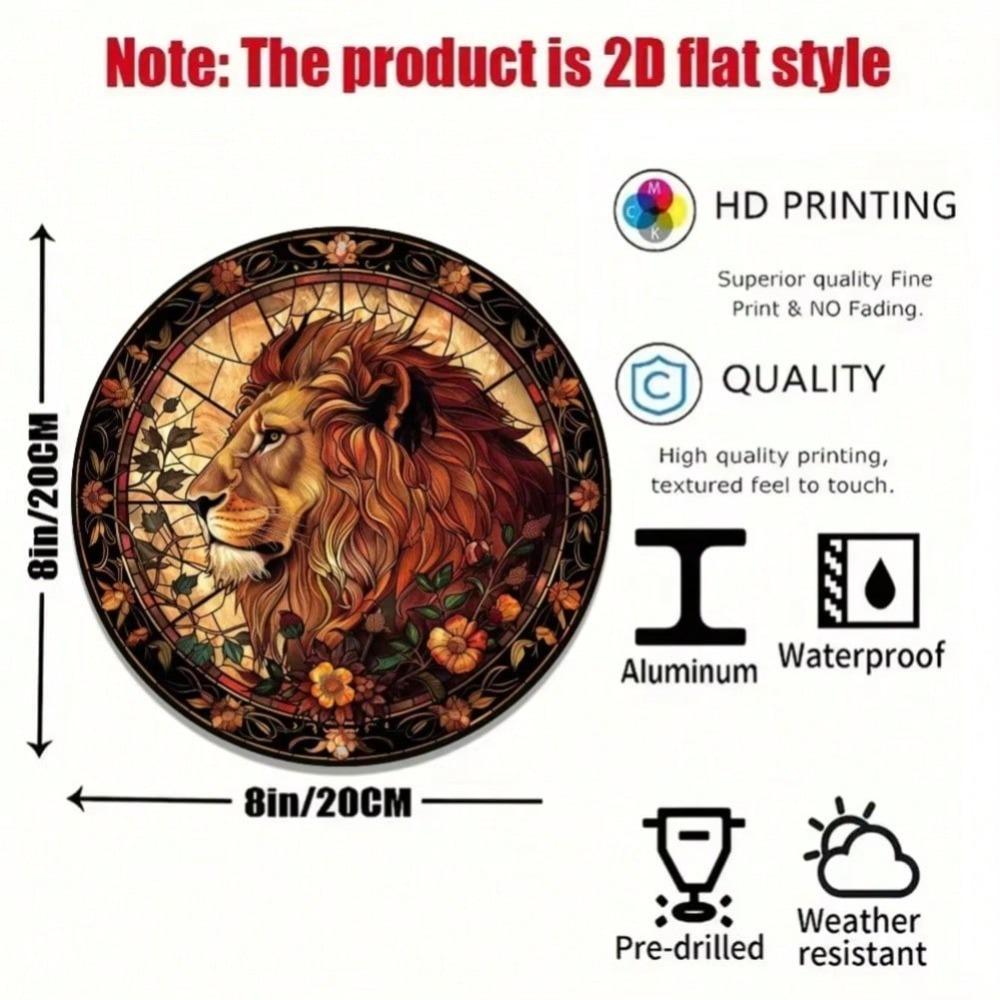 Металлический знак Лев Декор для стены для дома Офиса Гаража