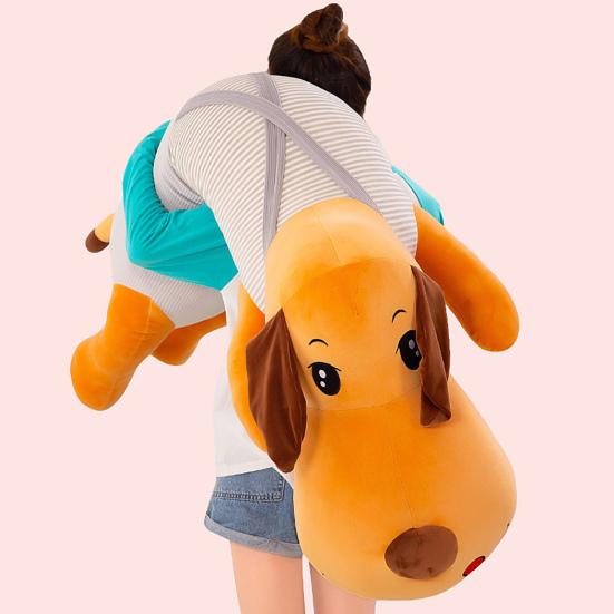 Long Pillow Plush Dachshund Doll 110/130cm Hugging Pillow Soft Stuffed Animal Cute Dog Plush Toy for Sleep And Nap