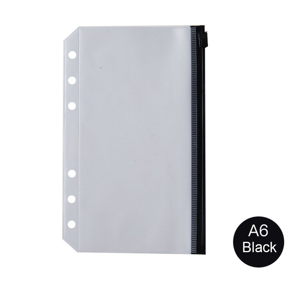 Organizers 6 Ring Loose Leaf Bags Binder Zipper Folders Notebook Binder Binder Pockets A5 A6 Size