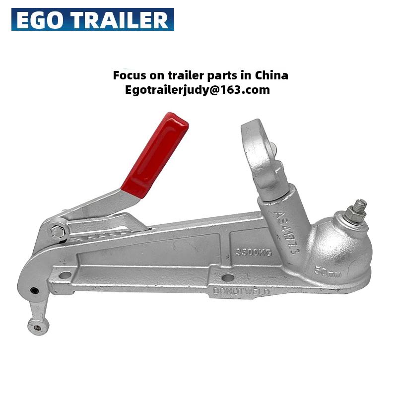 EGO Electric Brake Trailer Coupling With Hand Bracket CAP 3500kgs Fits 50mm Ball RV Parts Camper Accessories Caravan Components