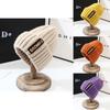 Knitted Winter Hat Women Korean Style Warm Letter For Casual Daily Wear