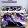 3pcs Kochou Shinobu2 Design Cover Set - HD Printed Bedding with 1 Cover and 2 Pillowcases - Perfect for Home and Dorm Decor