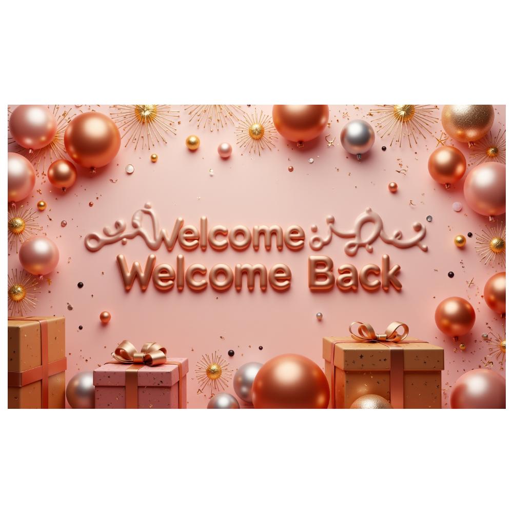 Event Decoration 3D Letters Photo Banner Party Decor Ribbon Design Welcome Banner For Event Celebration New Beginning Festive