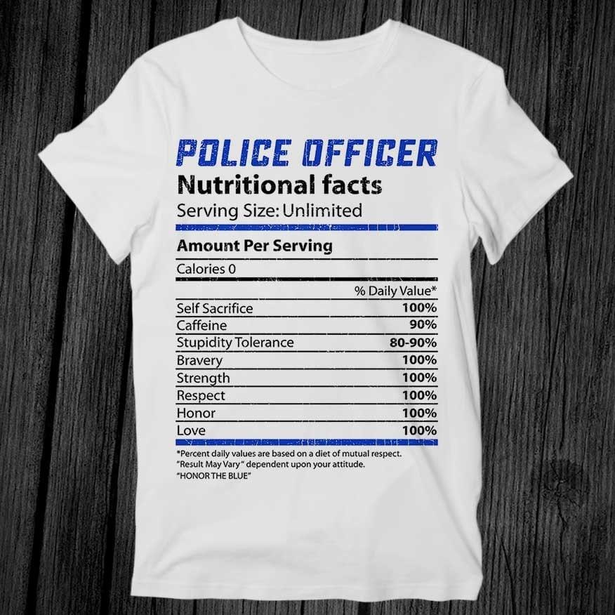 Police Officer Veteran Cop Sheriff Retirement Medicine T Shirt Unisex Adult Mens Womens Gift Cool Music Fashion Top Vintage Retro Tee G347