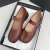 2025 Весна Осень Винтажные Таби с раздельным пальцем Женские балетки Мэри Джейн Мягкие Мягкие Лоферы для ходьбы Повседневная Ленивая Шикарная Обувь