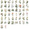 50 шт. Водонепроницаемые наклейки Ретро Длинная ветка цветок Пластиковые наклейки Багаж Ручной материал Ретро Цветочное украшение