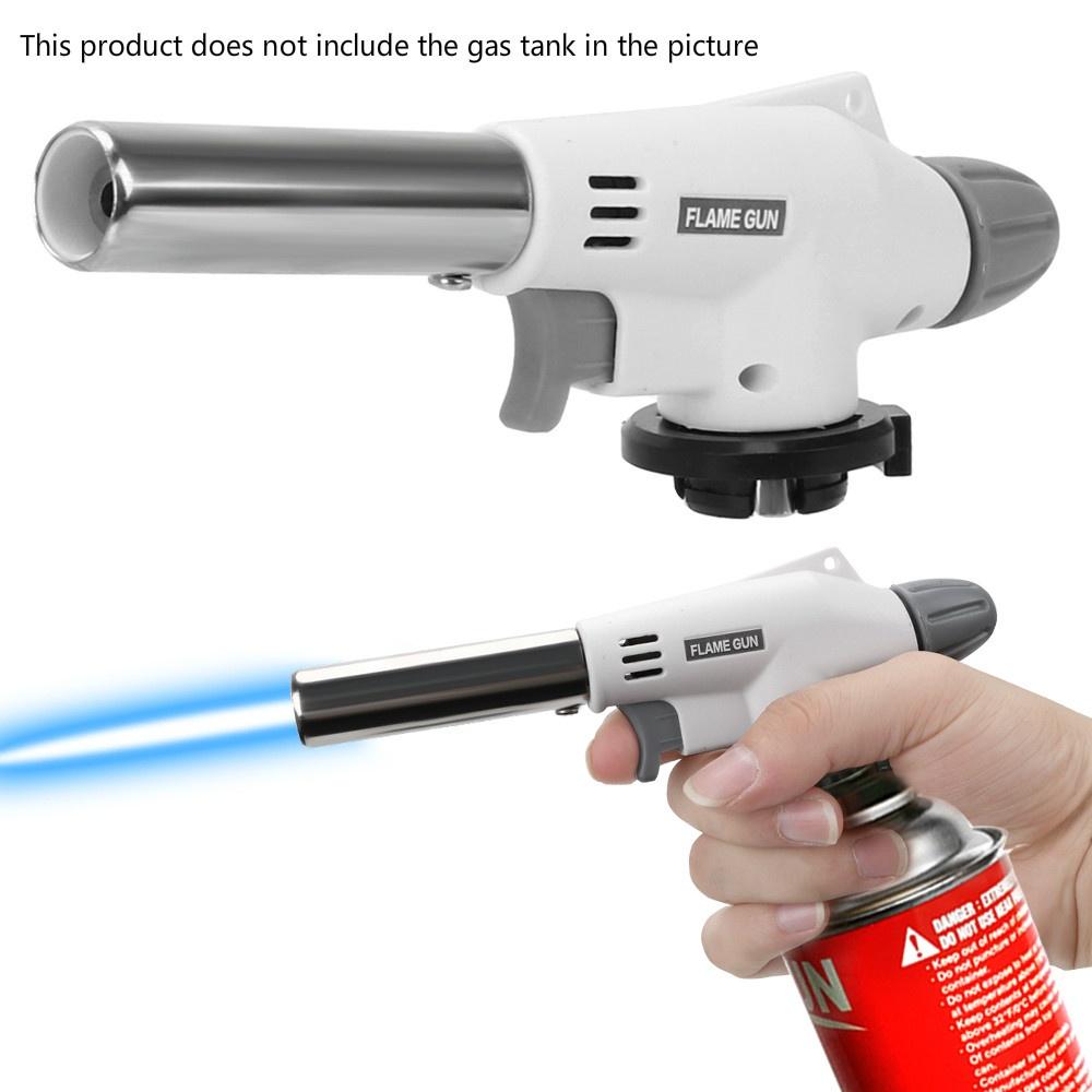 Metal Portable Butane Burner High Temperature Welding Gas Lighter Camping BBQ Heating Ignition Butane Gas Burner