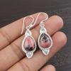Black Rhodonite  925 Solid Sterling Silver Earrings, Handmade Gemstone Earrings Jewelry, Gifts For Wife Brand New Earrings