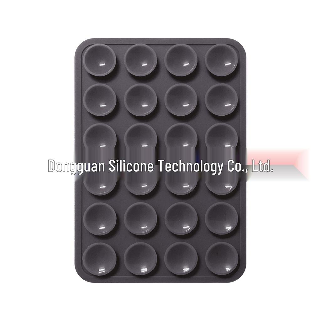 Черная силиконовая противоскользящая подставка для телефона: 24 Портативные, Минималистичные Наклейки на Присосках