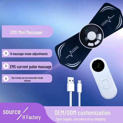 Беспроводной перезаряжаемый импульсный массажер для шеи и плеч с дистанционным управлением