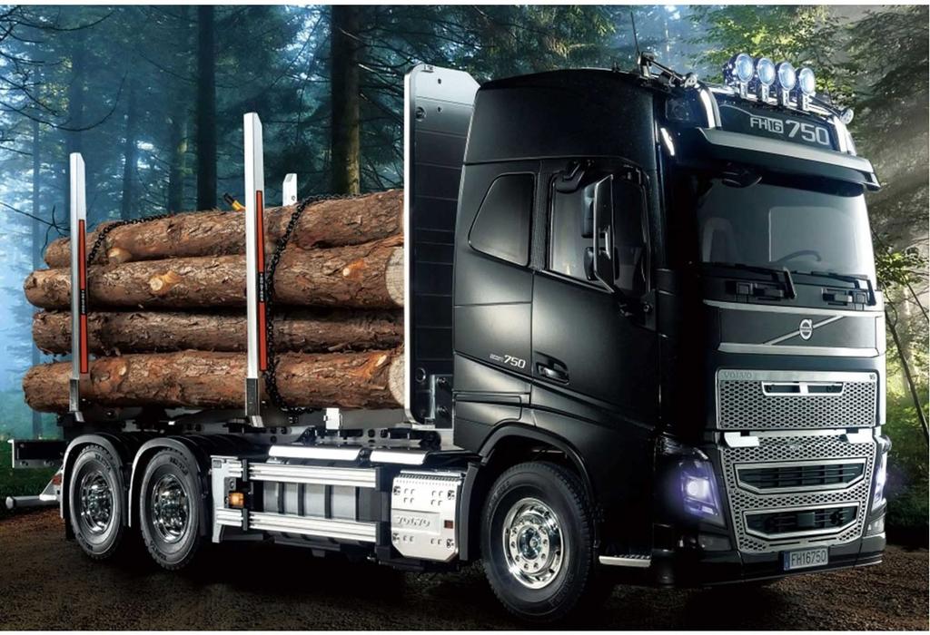 Tamiya Electric RC Big Truck Series Volvo FH16 Globetrotter 750 6x4 Timber Truck 56360 1/14 No.60